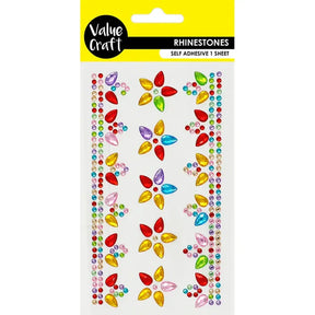 Rhinestone Adhesive Large Petals 1 Sheet VCRST118