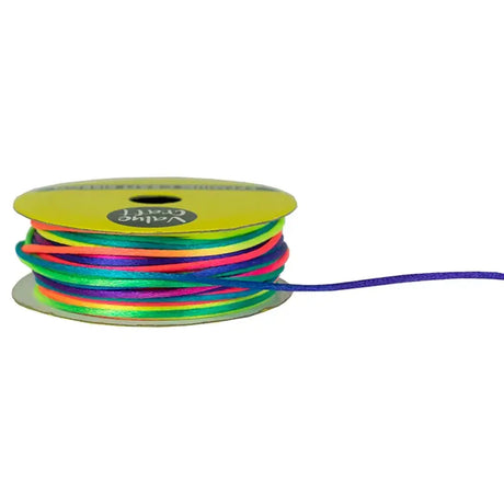 Ribbon Cord Satin Rainbow 1mmX7m VKRA1