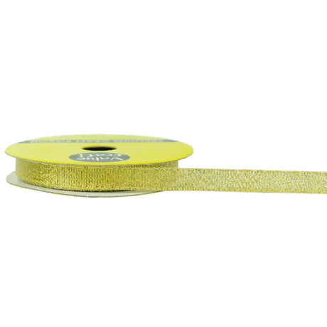 Ribbon Nylon Taffeta Metallic Gold 10mmX5m VMRGD10