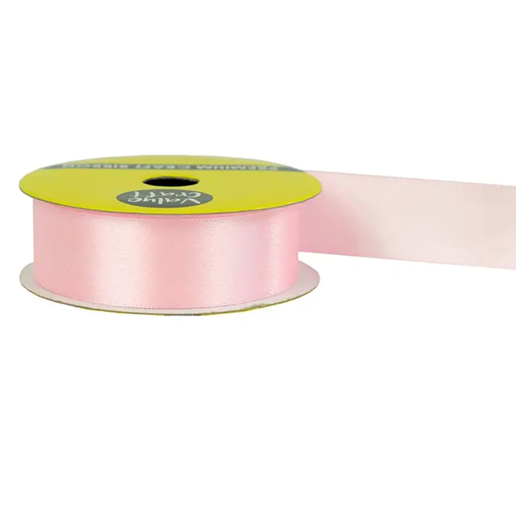 Ribbon Polyester Satin Baby Pink 22mmX3m VN22BP
