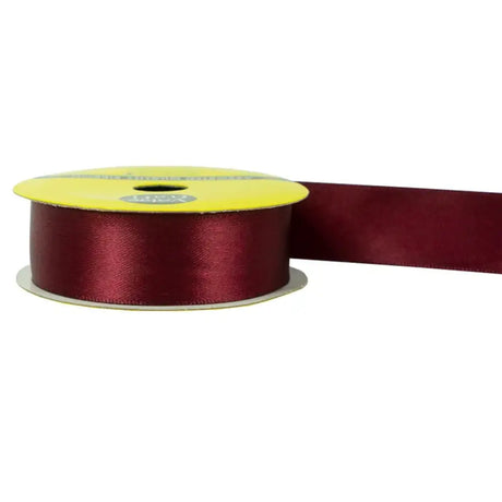 Ribbon Polyester Satin Burgundy 22mmX3m VN22BG