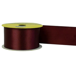 Ribbon Polyester Satin Burgundy 38mmX3m VN38BUG