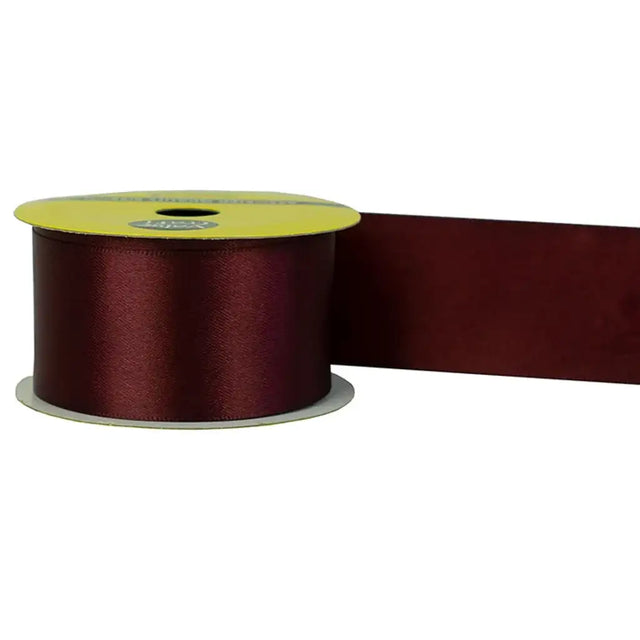 Ribbon Polyester Satin Burgundy 38mmX3m VN38BUG