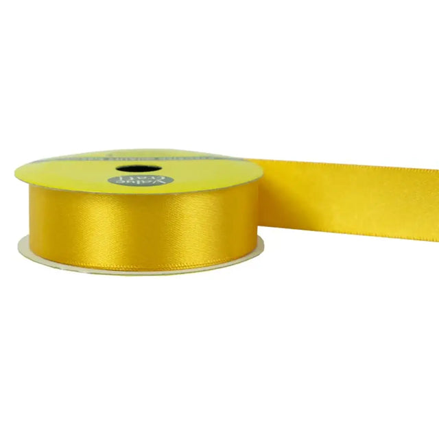 Ribbon Polyester Satin Gold 22mmX3m VN22GD