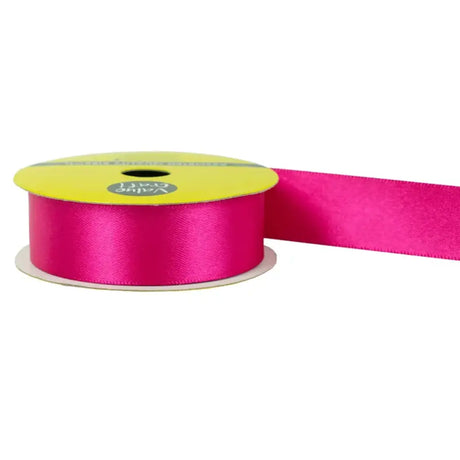 Ribbon Polyester Satin Hot Pink 22mmX3m VN22HPK