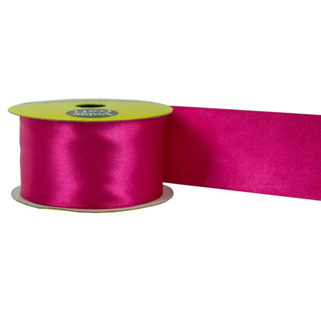 Ribbon Polyester Satin Hot Pink 38mmX3m VN38183