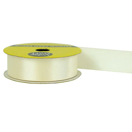 Ribbon Polyester Satin Ivory 22mmX3m VN22IV
