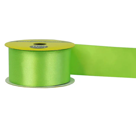 Ribbon Polyester Satin Lime Green 38mmX3m VN38LM