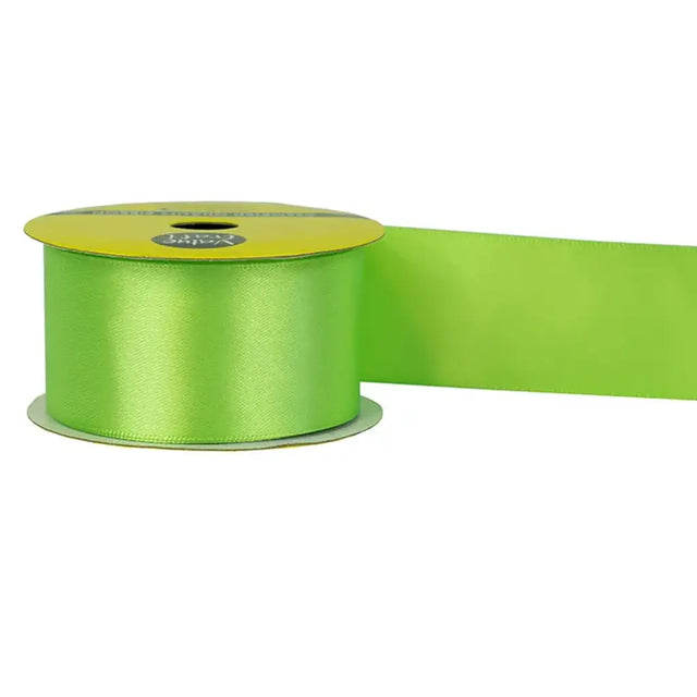 Ribbon Polyester Satin Lime Green 38mmX3m VN38LM
