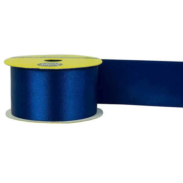 Ribbon Polyester Satin Navy 38mmX3m VN38NV