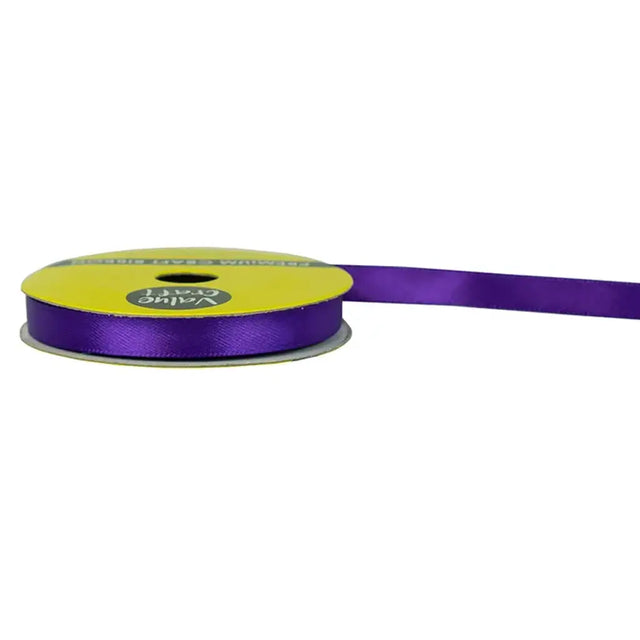 Ribbon Polyester Satin Purple 10mmX10m VN10PP