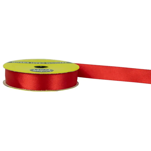 Ribbon Polyester Satin Red 15mmX6m VN15250