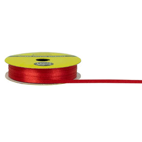 Ribbon Polyester Satin Red 3mmX15m VN03RD