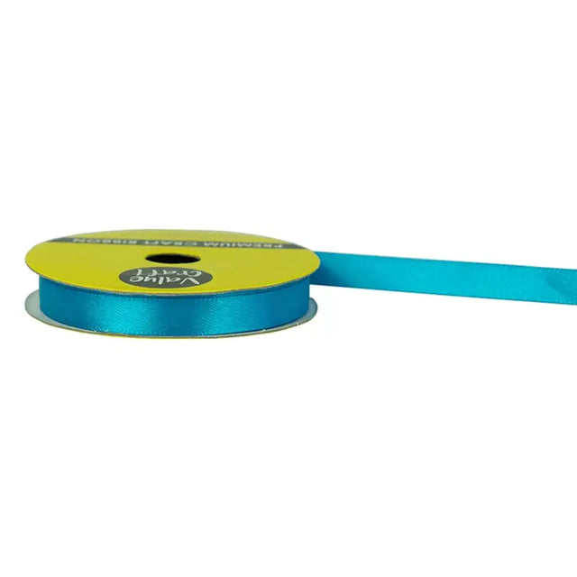 Ribbon Polyester Satin Turquoise 10mmX10m VN10TQ