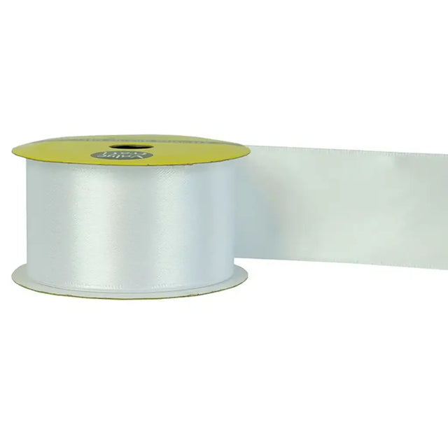Ribbon Polyester Satin White 38mmX3m VN38029