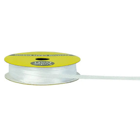 Ribbon Polyester Satin White 3mmX15m VN03WH