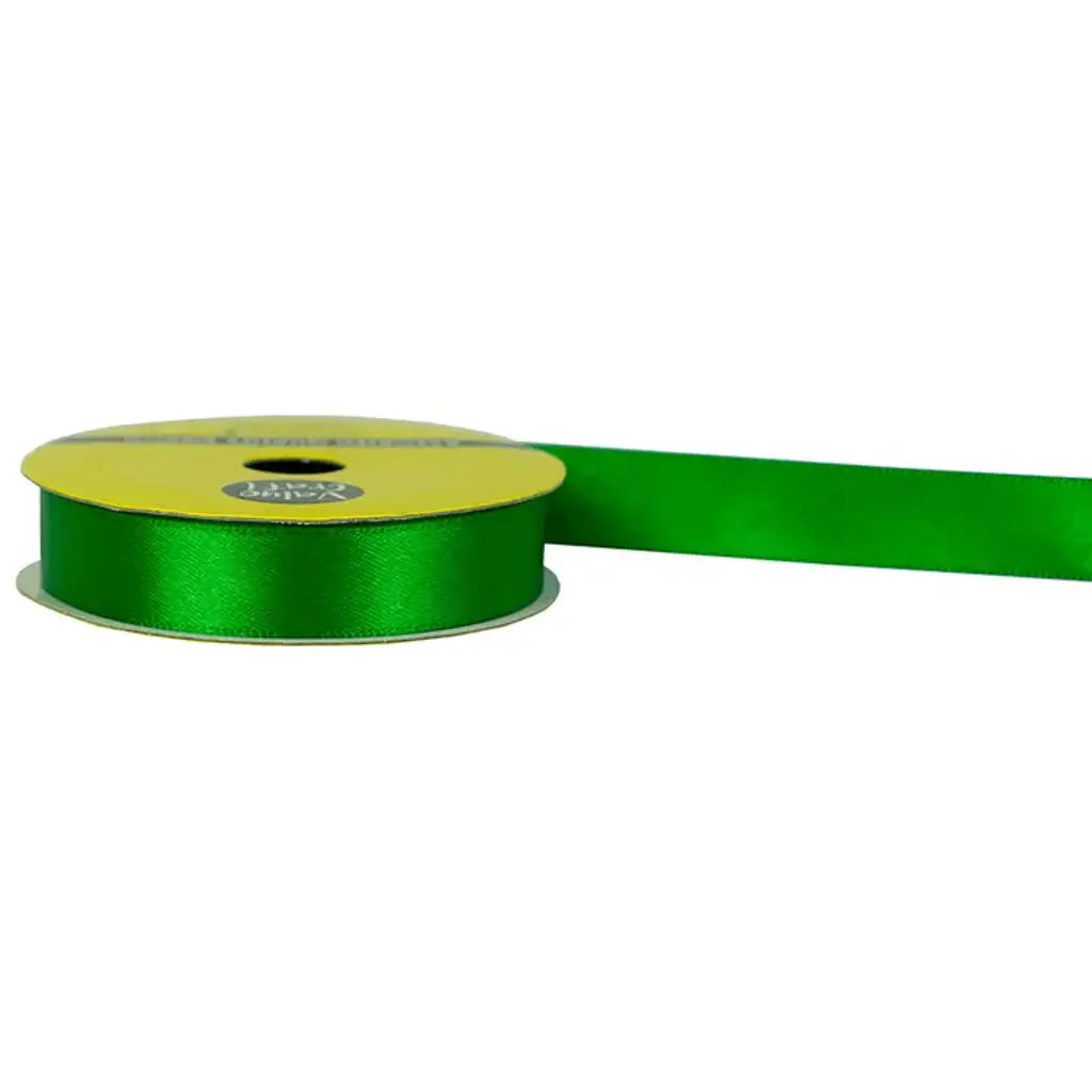 Ribbon Satin Green 15mmX6m VN15XGR