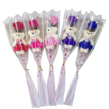 Rose W/Bear Assorted K053112