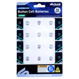 SAS Alkaline Button Coin Battery LR44 AG13 1.5V 12Pk 255207