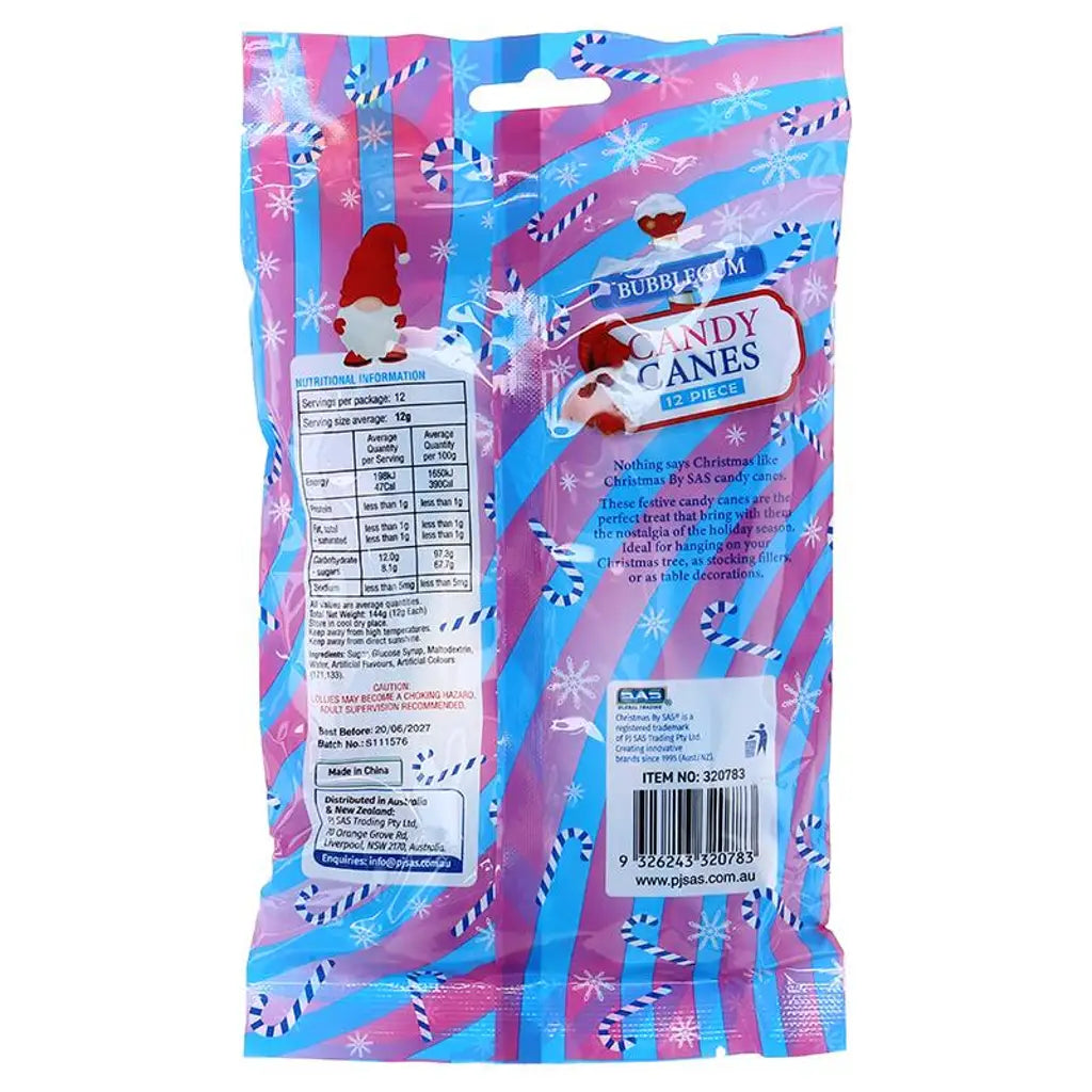 SAS Candy Cane Bubblegum 12g 12Pk 320783