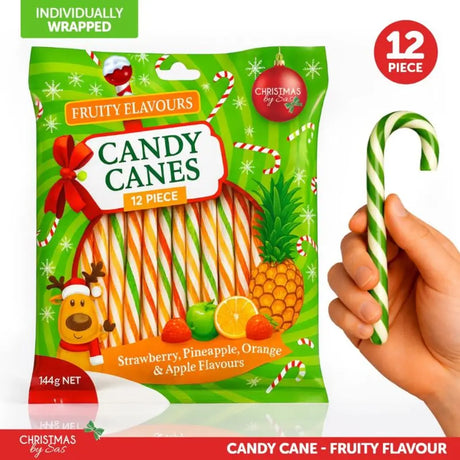 SAS Candy Cane Fruity Assorted Flavours 12g 12Pk 265473