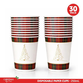 SAS Christmas Paper Cups 250ml 30Pk 265213
