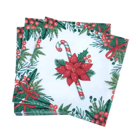 SAS Christmas Paper Napkin Assorted 30x30cm 25Pk 273201