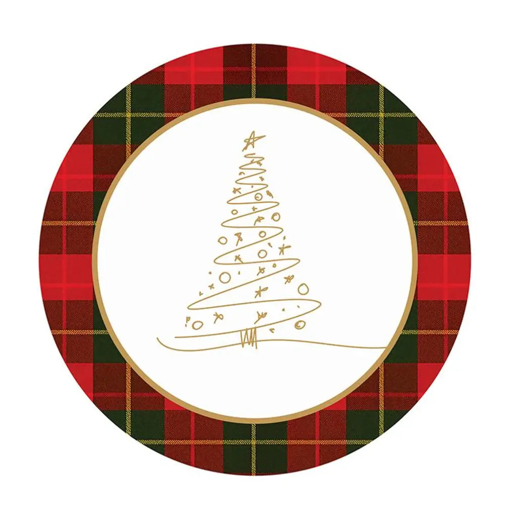 SAS Christmas Paper Plates Round 17cm 30Pk 265183