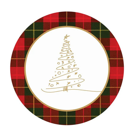 SAS Christmas Paper Plates Round 17cm 30Pk 265183