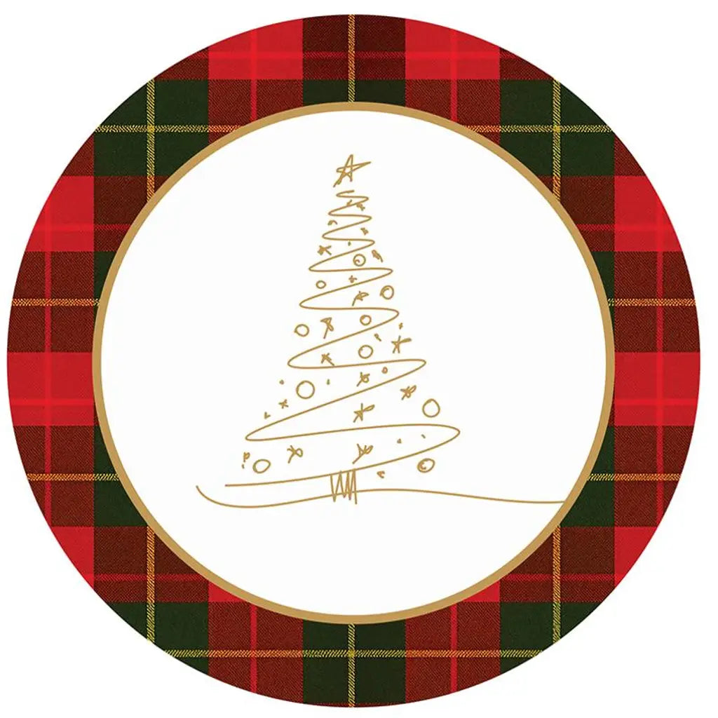 SAS Christmas Paper Plates Round 25cm 30Pk 265176