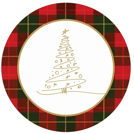 SAS Christmas Paper Plates Round 25cm 30Pk 265176