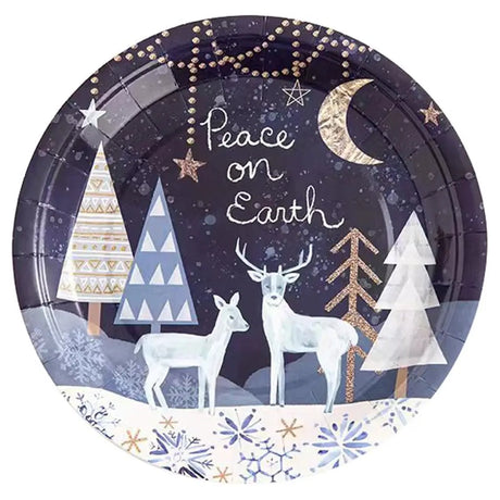SAS Christmas Paper Plates Round Assorted 25cm 10Pk 273072