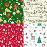 SAS Christmas Table Cloth Flannel Back Assorted 130x225cm 63895