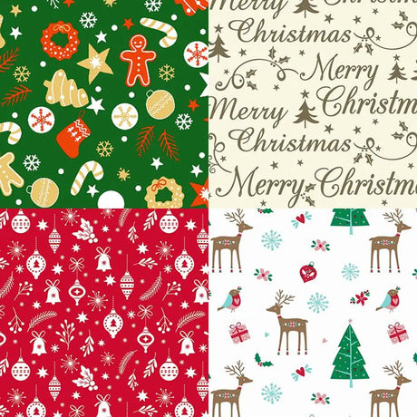 SAS Christmas Table Cloth Flannel Back Assorted 130x225cm 63895