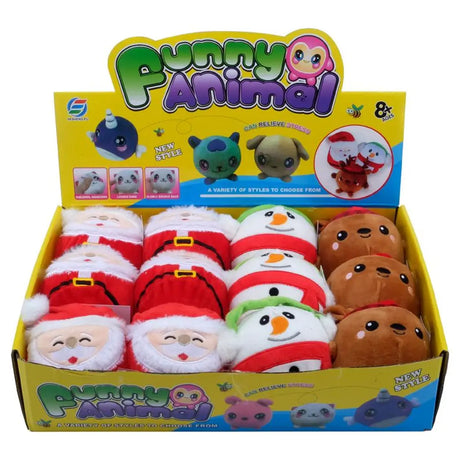 SAS Christmas Toy Squeeze Me Plush Assorted 10cm 274093