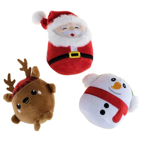 SAS Christmas Toy Squeeze Me Plush Assorted 10cm 274093