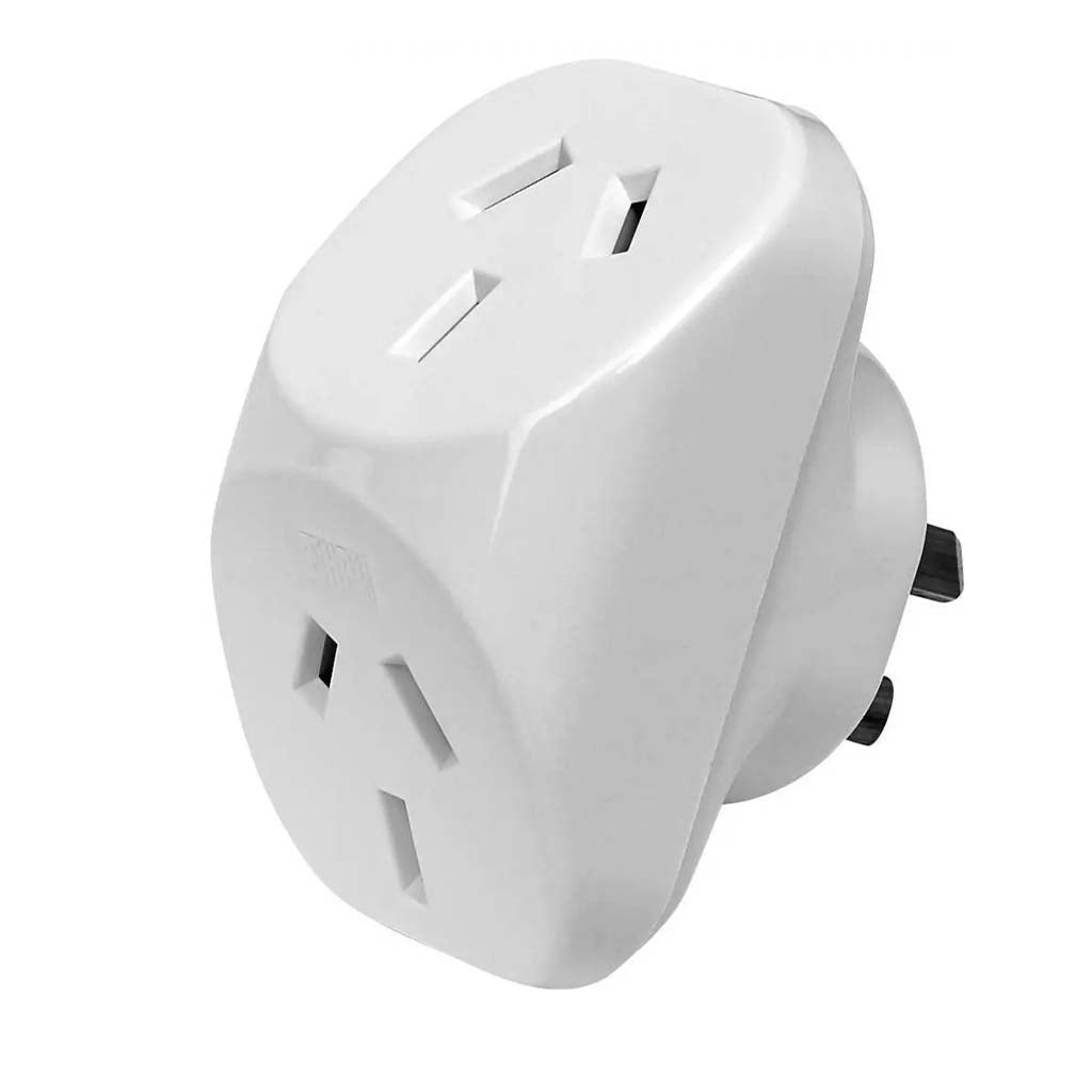 SAS Double Adaptor 240V 10A 2400W Triangular White 255122