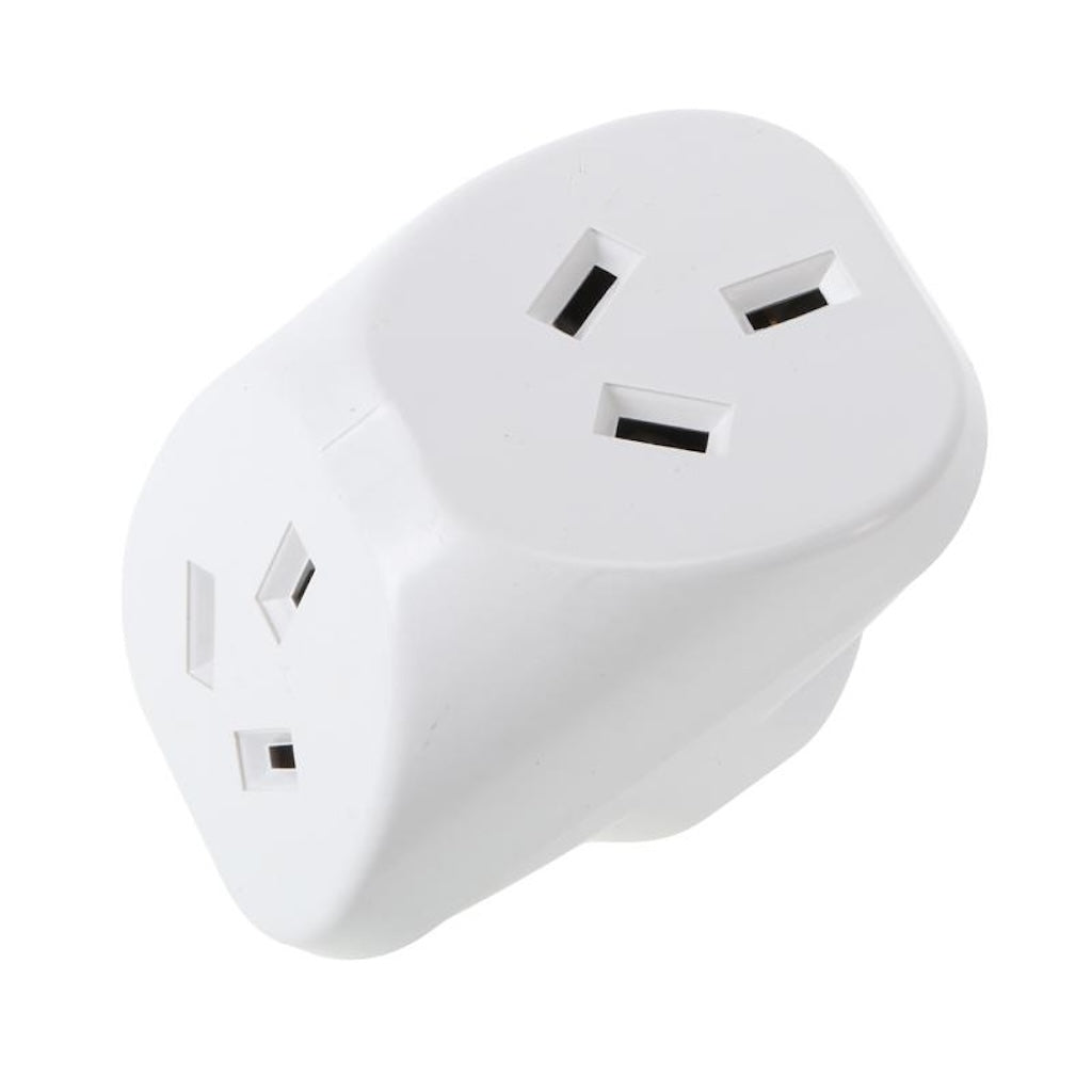 SAS Double Adaptor 240V 10A 2400W Triangular White 255122