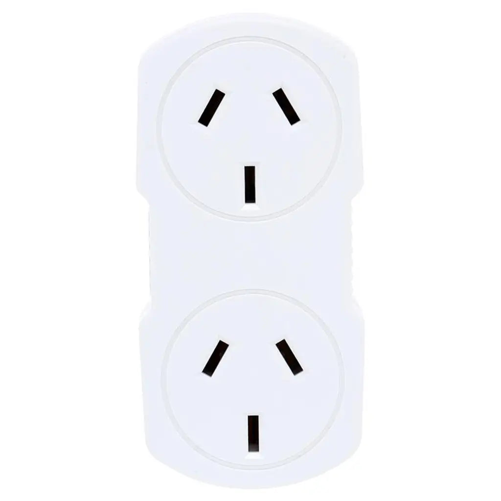 SAS Double Vertical Adaptor 240V 10A 2400W White 45075