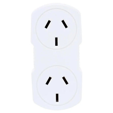 SAS Double Vertical Adaptor 240V 10A 2400W White 45075