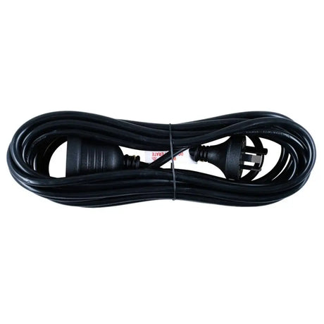 SAS Extension Lead Black 240V 10A Max Load 2400W 5m 274369