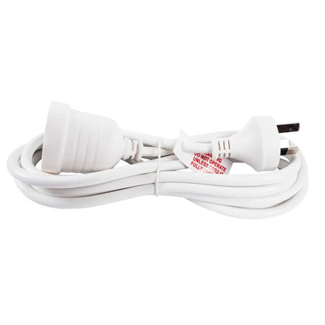 SAS Extension Lead White 240V 10A Max Load 2400W 3m 76796