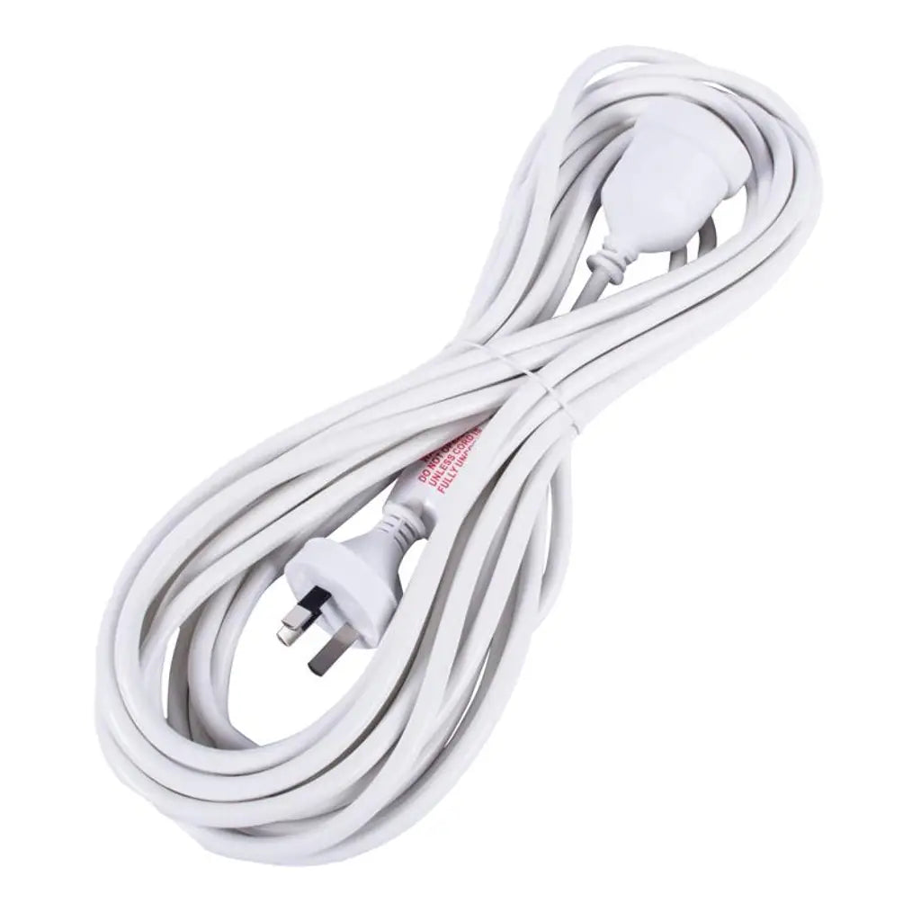 SAS Extension Lead White 240V 10A Max Load 2400W 5m 76789