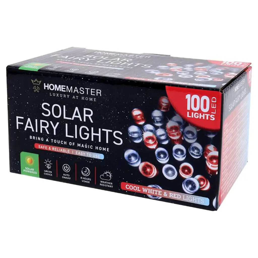 SAS Fairy Light Solar 100LED Cool White 7.5m 321148