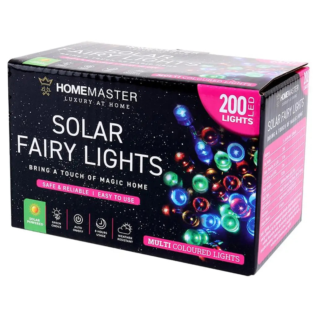 SAS Fairy Light Solar 200LED Multi Colour 13.5m 184767