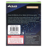 SAS Fairy String Light Battery Operated 10LED Warm White S2 2.1m 285457