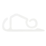 SAS Gutter Hooks Clear 5x2cm 50Pk 175574