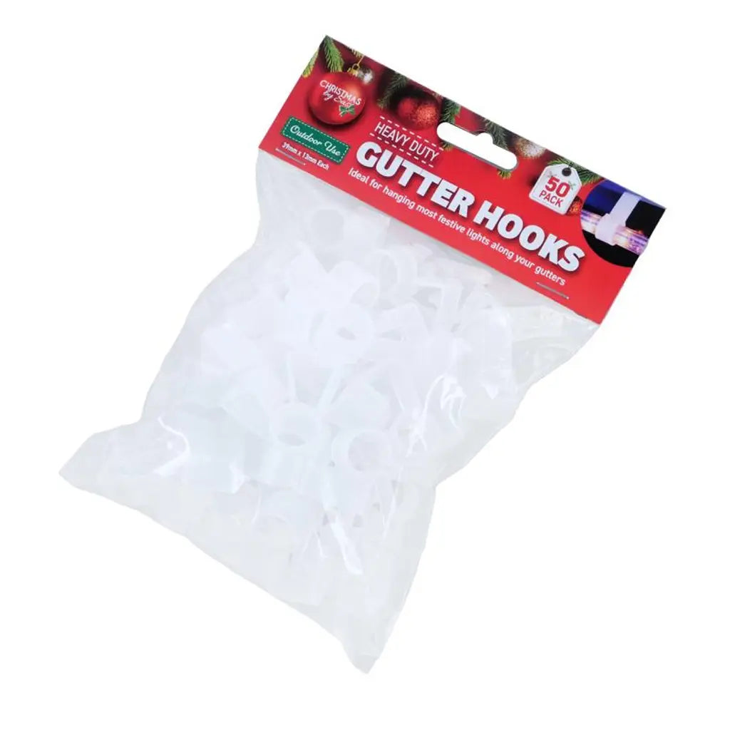SAS Gutter Hooks Rope Light Clear 50Pk 251193
