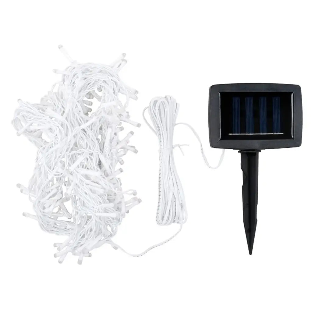 SAS Icicle Light Solar 180LED Warm White 7.3m 275533