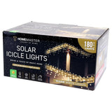 SAS Icicle Light Solar 180LED Warm White 7.3m 275533